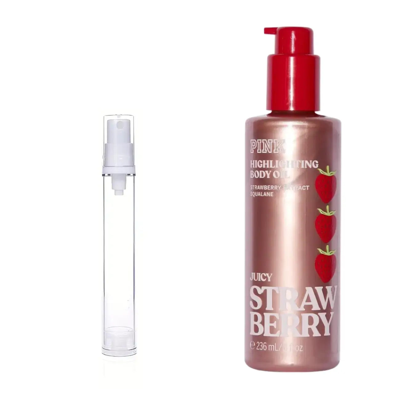 Victoria's Secret Pink Juicy Strawberry Highlighting Body Oil - Taksima
