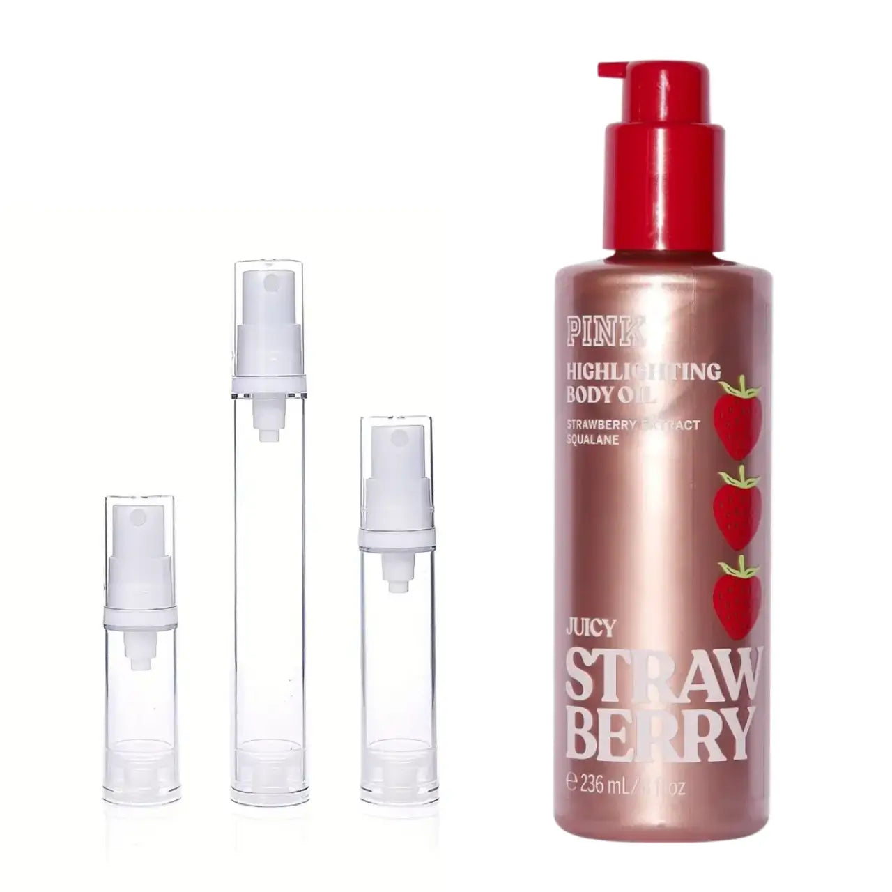 Victoria's Secret Pink Juicy Strawberry Highlighting Body Oil - Taksima